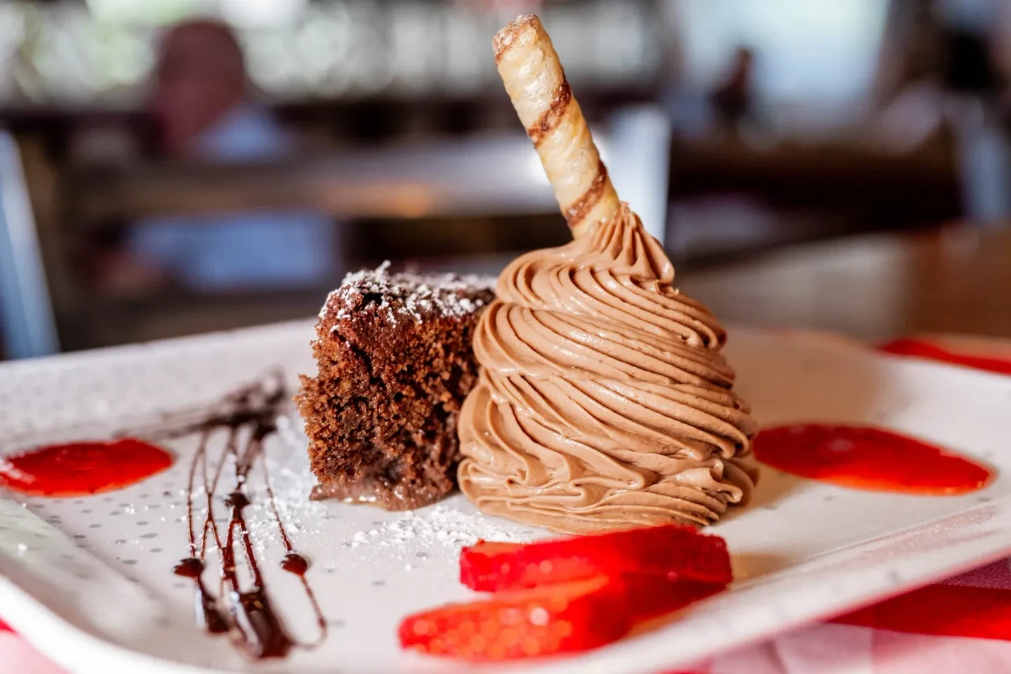 Retro diner milkshake and desserts